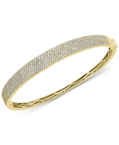 Effy Collection Effy Diamond Pave Bangle Bracelet (1-7/8 Ct. T.w.) In 14k Gold In Yellow Gold