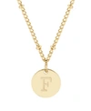 Brook & York Madeline Initial Pendant Necklace In Gold-f