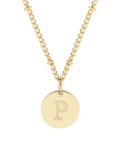 Brook & York Madeline 14k Gold Plated Initial Pendant In Gold-p