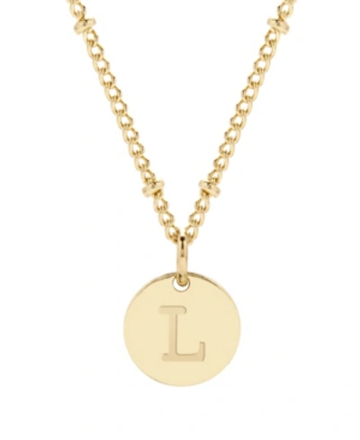 Brook & York Madeline 14k Gold Plated Initial Pendant In Gold-l