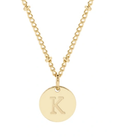 Brook & York Madeline 14k Gold Plated Initial Pendant In Gold-k