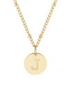 Brook & York Madeline 14k Gold Plated Initial Pendant In Gold-j