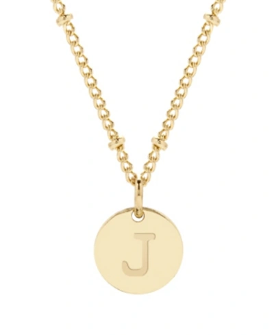 Brook & York Madeline 14k Gold Plated Initial Pendant In Gold-j