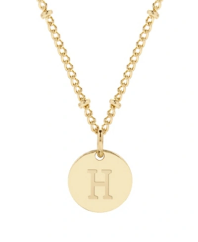 Brook & York Madeline 14k Gold Plated Initial Pendant In Gold-h