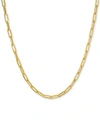 ITALIAN GOLD PAPERCLIP LINK 20" CHAIN NECKLACE IN 14K GOLD