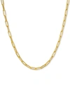 ITALIAN GOLD PAPERCLIP LINK 24" CHAIN NECKLACE IN 14K GOLD