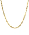 Italian Gold Paperclip Link 20" Chain Necklace In 14k Gold In Yellow Gold