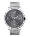 BLACKWELL SUNRAY GRAY DIAL WITH SILVER TONE STEEL AND SILVER TONE STEEL MESH WATCH 44 MM