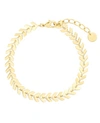 Brook & York Brynn Chevron Chain Bracelet In Gold