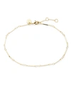 Brook & York Lennon Figaro Chain Anklet In Gold