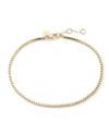 Brook & York Emma Box Chain Anklet In Gold