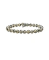 Mr Ettika Dalmatian Jasper Elastic Beaded Bracelet In Multi