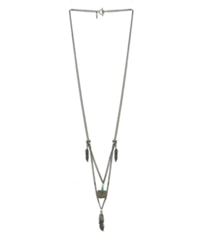 Mr Ettika Cherokee Drift Necklace In Silver Plated