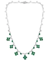EFFY COLLECTION EFFY EMERALD (12-1/3 CT. T.W.) & DIAMOND (1-1/2 CT. T.W.) 18" STATEMENT NECKLACE IN 14K WHITE GOLD