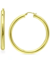 Giani Bernini Polished Hoop Earrings, Created For Macy's In Gold Over Silver