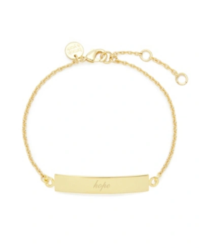 Brook & York Inspirational Bar Bracelet In Gold C