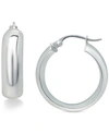 Giani Bernini Polished Hoop Earrings, 25mm, Created For Macy's In Silver