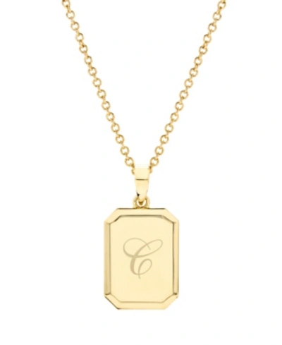 Brook & York Willow Initial Pendant In Gold C