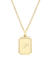 Brook & York Willow Initial Pendant In Gold P