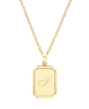 Brook & York Willow Initial Pendant In Gold I