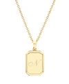 Brook & York Willow Initial Pendant In Gold N