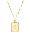 Brook & York Willow Initial Pendant In Gold Z
