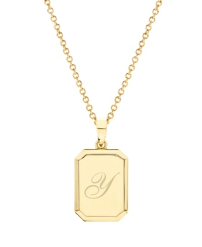 Brook & York Willow Initial Pendant In Gold Y