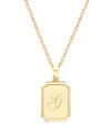 Brook & York Willow Initial Pendant In Gold G