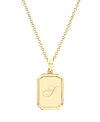 Brook & York Willow Initial Pendant In Gold S
