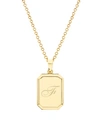 Brook & York Willow Initial Pendant In Gold F
