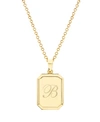 Brook & York Willow Initial Pendant In Gold B