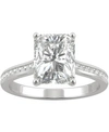 CHARLES & COLVARD MOISSANITE RADIANT ENGAGEMENT RING (2-7/8 CT. T.W. DEW) IN 14K WHITE GOLD