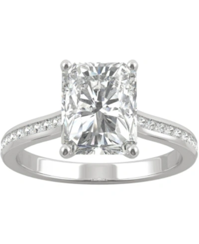 Charles & Colvard Moissanite Radiant Engagement Ring (2-7/8 Ct. T.w. Dew) In 14k White Gold
