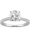 Charles & Colvard Moissanite Engagement Ring (2-5/8 Ct. T.w. Dew) In 14k White Gold In White Gold