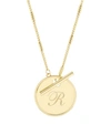 Brook & York Grace Initial Toggle Necklace In Gold R