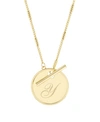 BROOK & YORK GRACE INITIAL TOGGLE NECKLACE