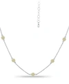 GIANI BERNINI CUBIC ZIRCONIA MINI-CLUSTER STATEMENT NECKLACE, 16" + 2" EXTENDER, CREATED FOR MACY'S