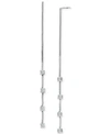 Giani Bernini Cubic Zirconia Threader Earrings, Created For Macy's In Silver