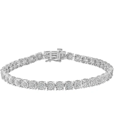 Effy Collection Effy Diamond Tennis Bracelet (1/4 Ct. T.w.) In Gold Over Sterling Silver