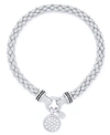Nine West Boxed Circle Stretch Bracelet In Silver-tone