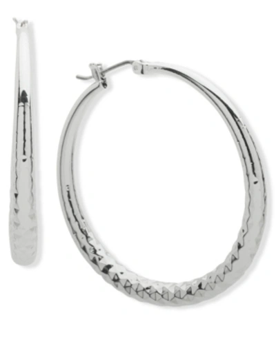 Nine West Hoop Earring In Silver-tone