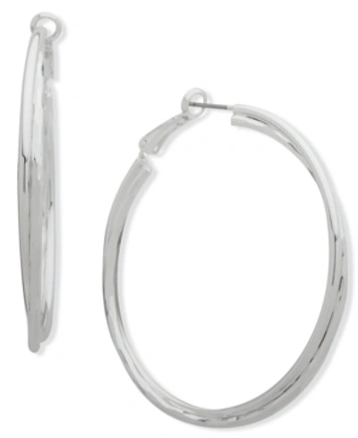 Nine West Large Hoop Earring In Silver-tone