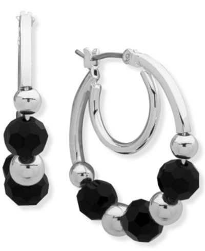 Nine West Hoop Earring In Silver-tone