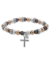 NINE WEST BOXED CROSS STRETCH BRACELET