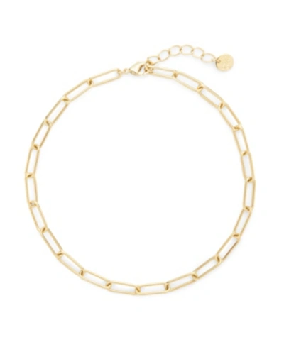 Brook & York Colette Cable Chain Anklet In Gold