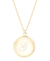 Brook & York 14k Gold Plated Isla Initial Long Locket Necklace In Gold G