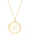Brook & York 14k Gold Plated Isla Initial Long Locket Necklace In Gold B