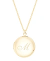 Brook & York 14k Gold Plated Isla Initial Long Locket Necklace In Gold M