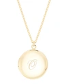 Brook & York 14k Gold Plated Isla Initial Long Locket Necklace In Gold O