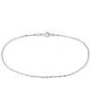 Giani Bernini Dot Dash Link Ankle Bracelet In 18k Gold-plated Sterling Silver & Sterling Silver, Created For Macy' In Silver